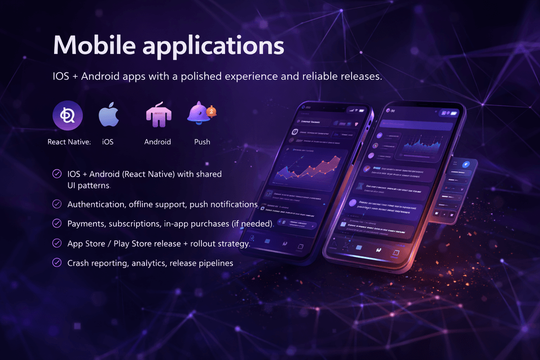 Mobile app service visual