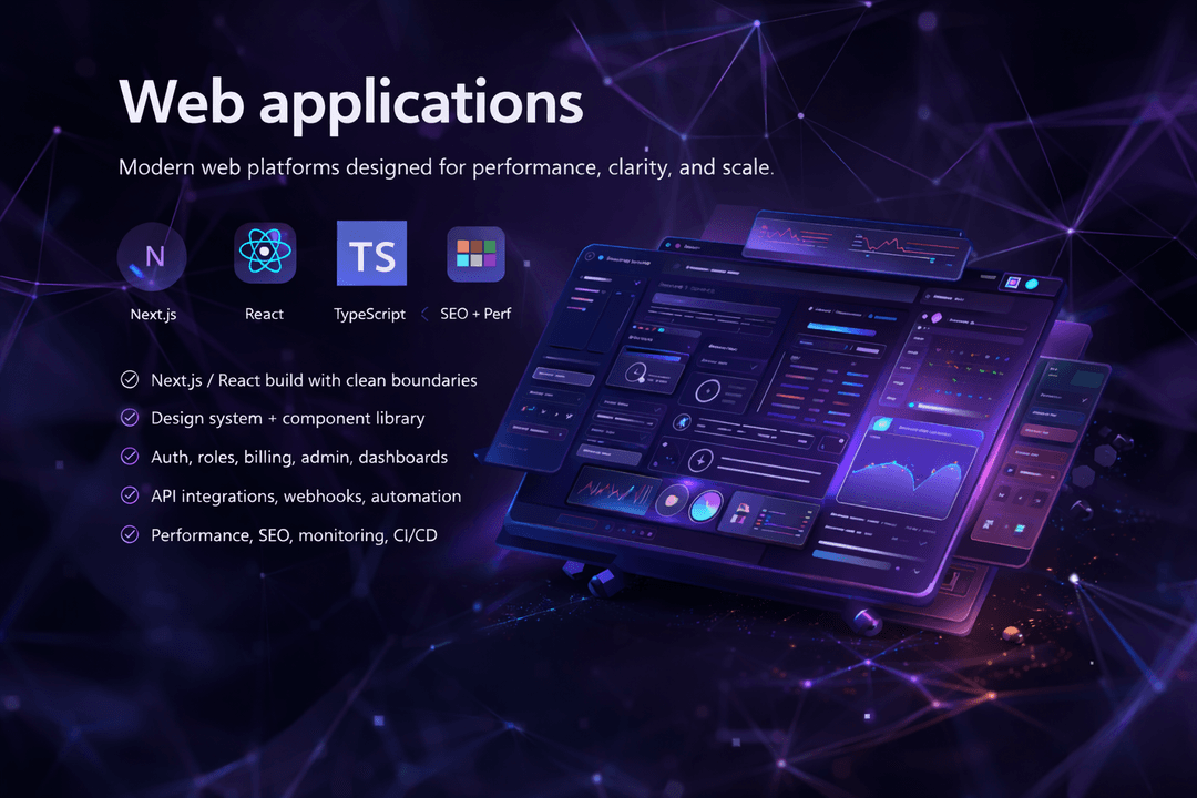 Web app service visual